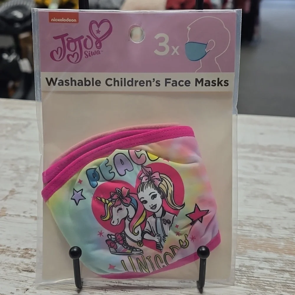 JoJo Siwa Kids Cloth Face Masks – Pack of 3